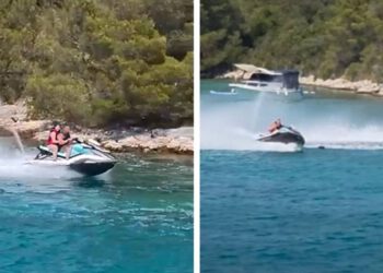 Jet skijem divljali par metara od obale na Hvaru