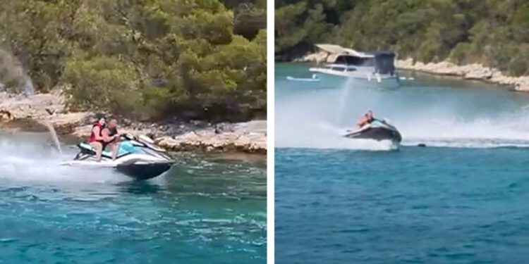 Jet skijem divljali par metara od obale na Hvaru