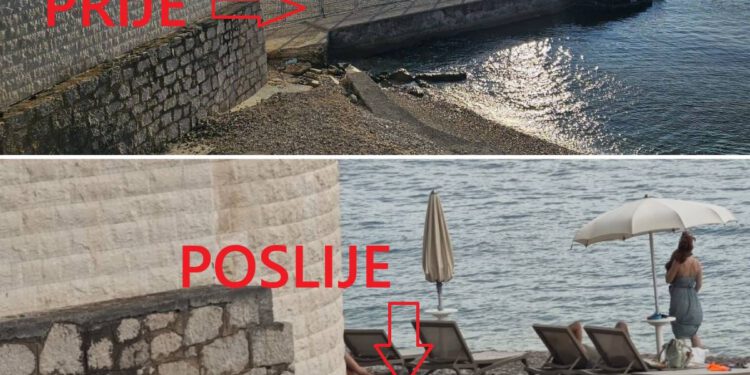 KAKVA DRSKOST I BEZOBRAZLUK Hotel morao ukloniti ogradu, pa prepriječili prolaz naslaganim ležaljkama