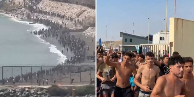 POLICIJA NEMOĆNA Tisuće migranata preplivale na španjolsku obalu, poginulo najmanje 18 ljudi, Španjolska šalje vojsku