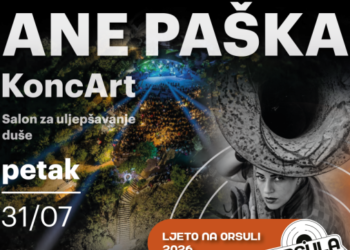Park Orsula nastavlja program nastupom Ane Paške i KoncArtom „Salon za uljepšavanje duše