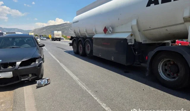 Sudar BMW-a i cisterne na M-17 kod Mostara izazvao velike gužve