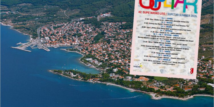 Supetar ovog ljeta postaje pozornica pod zvijezdama: Koncerti, predstave i događanja za sve generacije