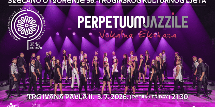 Trogir u petak otvara 56. Kulturno ljeto: Spektakularan koncert svjetski poznatog ansambla Perpetuum Jazzile