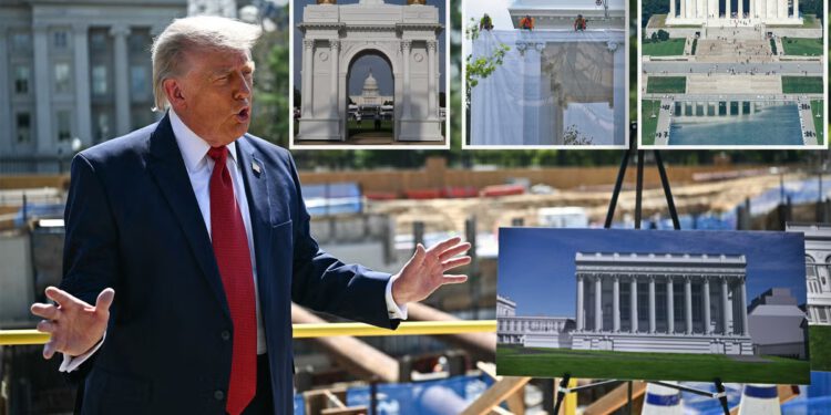 Trump’s $1.2B DC makeover is draping the capital in tarps and gold — and draining Americans’ pockets