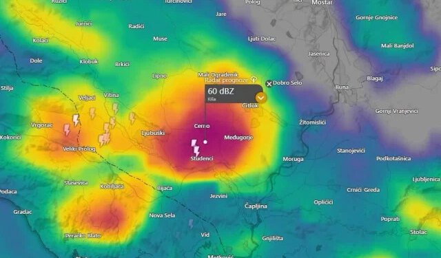 VIDEO Jako nevrijeme s tučom pogodilo područje između Ljubuškog i Čitluka, Hercegovini prijete nova nevremena