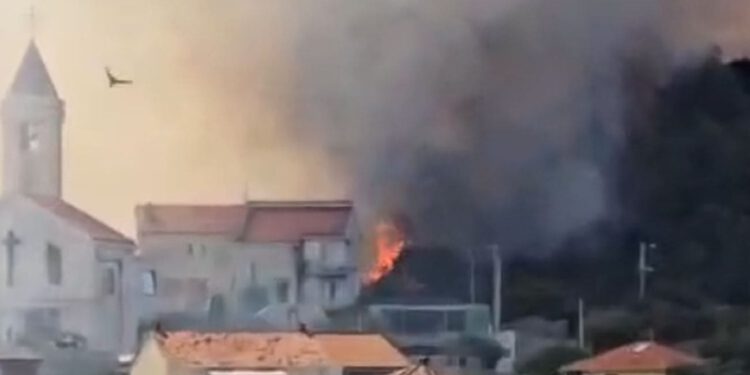 VIDEO Požar u Vinišću, vatrogasci na terenu