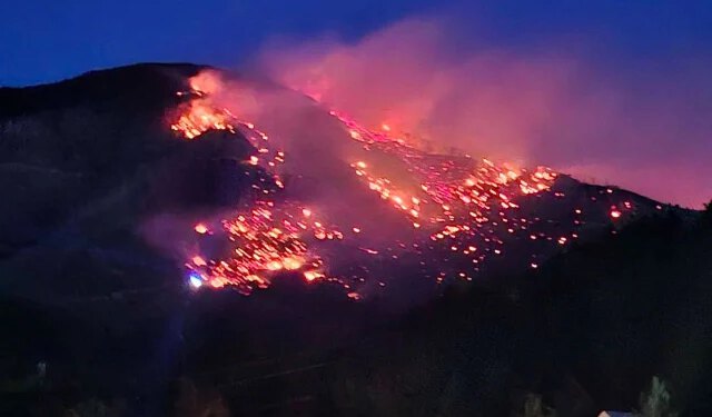 Vatrogasci cijelu noć gasili požar na Rujištu, očekuje se pomoć iz zraka