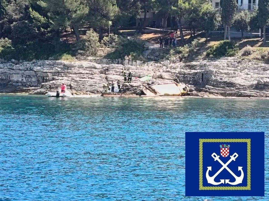 PULA Traje sanacija nakon pada kamiona u more: "Došlo je do onečišćenja mora"