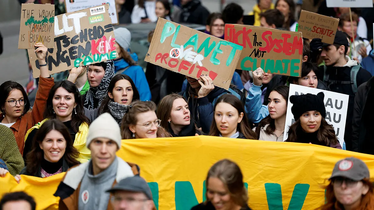 Prosvjed u sklopu Globalnog klimatskog štrajka pokreta 'Petkom za budućnost' u Beču, Austrija