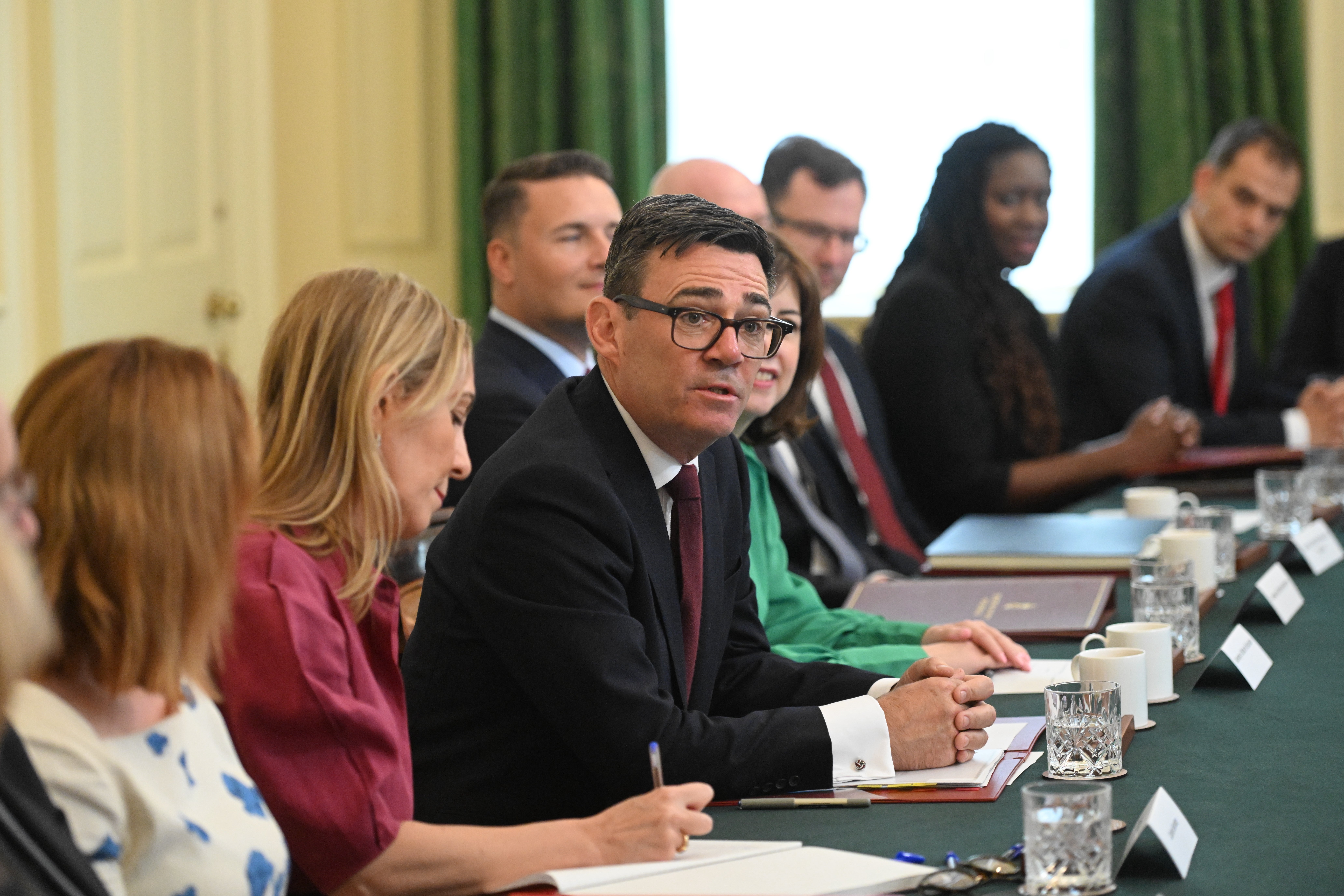 Premijer Andy Burnham bio je domaćin svog prvog sastanka kabineta u utorak (Eddie Mulholland/Daily Telegraph/PA)