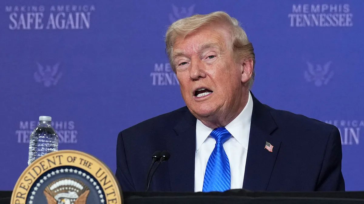 Predsjednik Donald Trump u Memphisu.