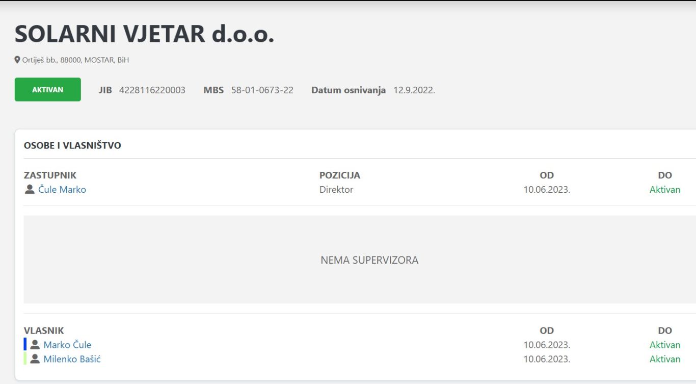 Solarni vjetar d.o.o Mostar