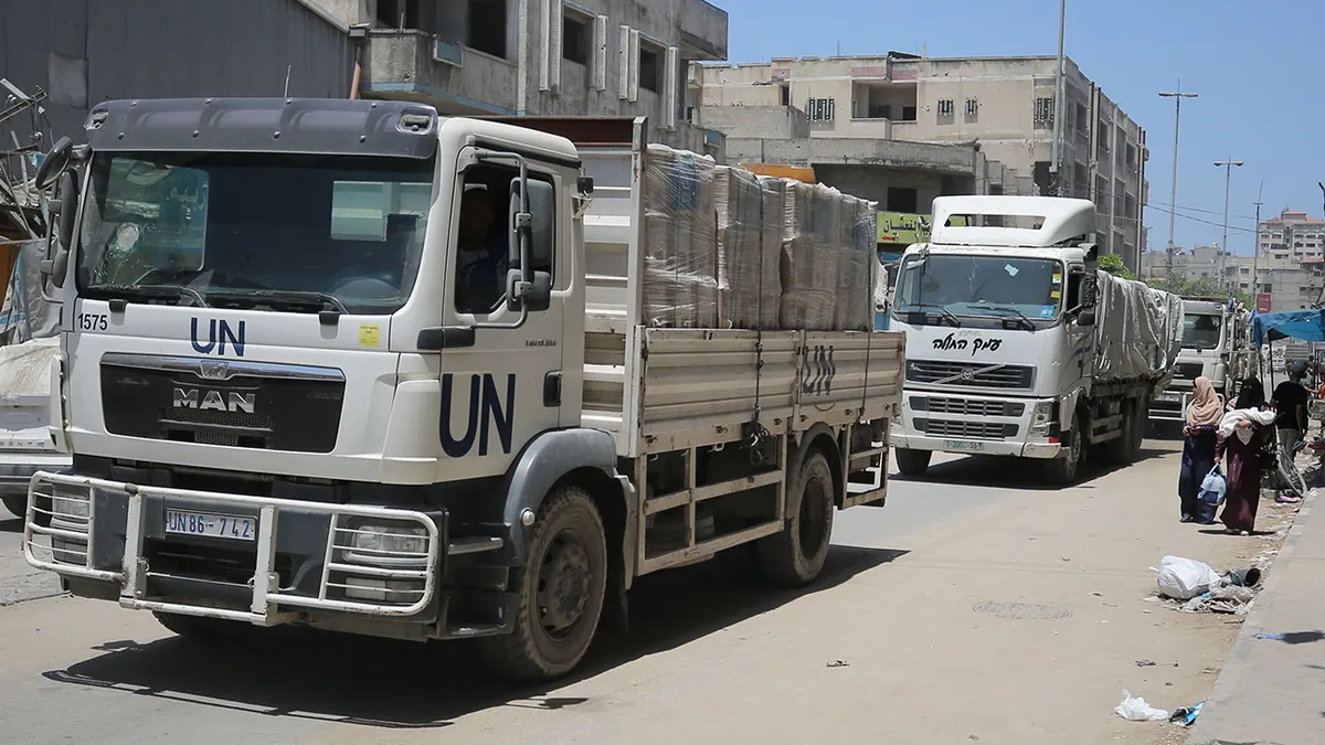 UNRWA kamioni pomoći