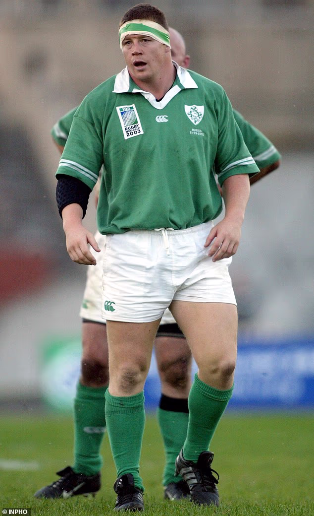Paul Wallace lining out for Ireland in 2002, the prop was sensational for the Lions in 1997