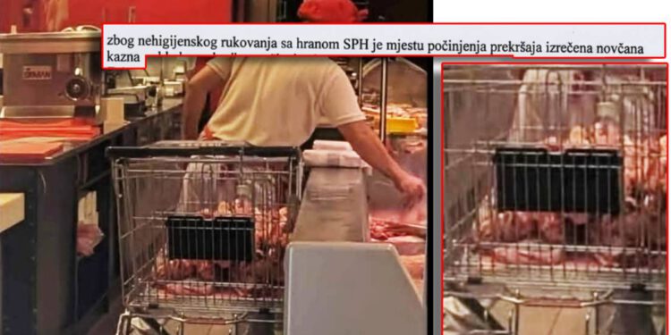 Državni inspektorat odrapio kaznu trgovačkom lancu zbog nehigijenskog rukovanja mesom u Novalji!
