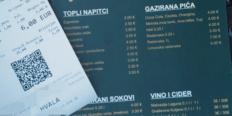 FOTO Iznenađenje? Pogledajte koliko smo platili kavu u Kninu