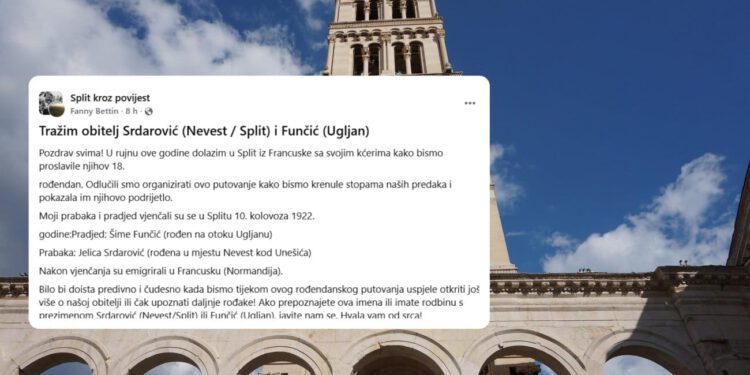 Francuskinja dolazi u Split s kćerima i traži svoje dalmatinske korijene: “Bilo bi čudesno upoznati rođake”