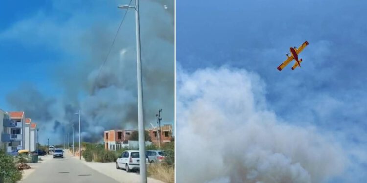 GORI ZADAR! Četiri kanadera i brojne vatrogasne snage bore se s požarom blizu poslovne zone