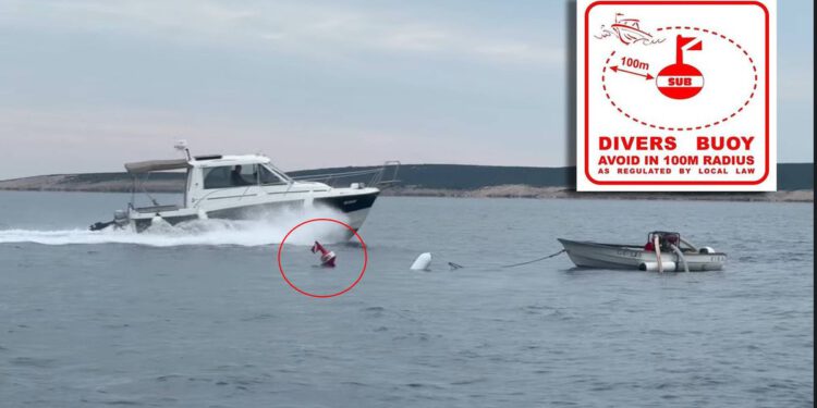 Neki nautičari bove sa zastavicama ciljaju umjesto da ih zaobilaze, ne dolazite nam mahati!