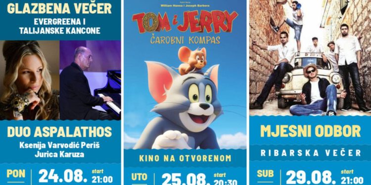 Podstrana ispraća ljeto uz bogat program: Glazba, kino pod zvijezdama, ribarska večer i Perun Full Moon