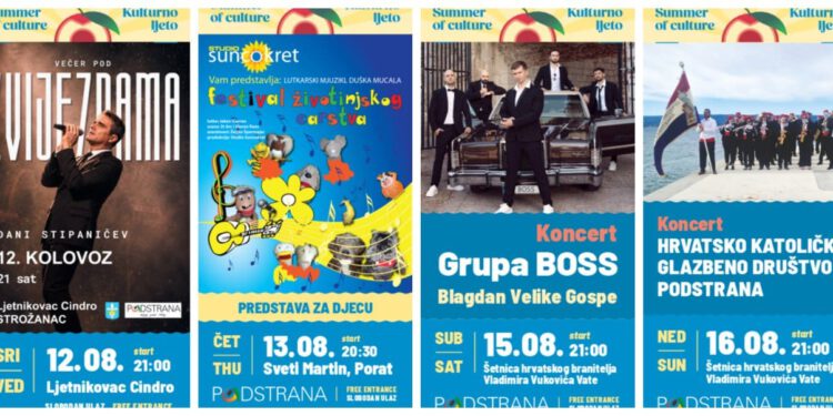 Podstrana sprema tjedan za pamćenje: Klape, Đani Stipaničev, predstava za djecu i koncert grupe Boss na blagdan Velike Gospe