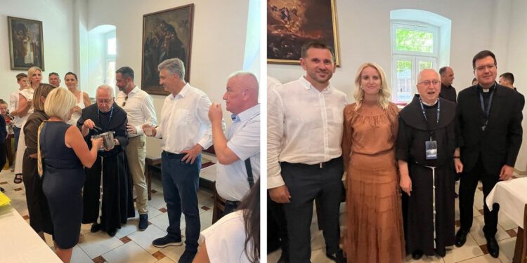 Premijer Plenković danas je u Sinju u pratnji ministara. Šuta stigao sa suprugom Matildom