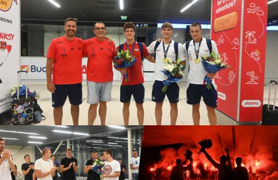 Stigli su europski prvaci! Dubrovnik dočekao svoje zlatne vaterpoliste (FOTO)