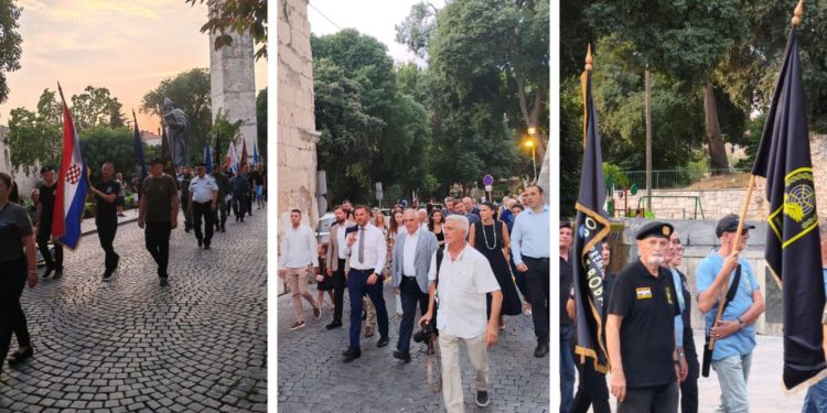 Svečani mimohod hrvatskih branitelja prošao središtem Splita