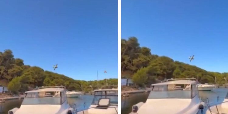 VIDEO Kanaderi stigli na Paklinske otoke u pomoć zemaljskim snagama: “Kuće su obranjene”