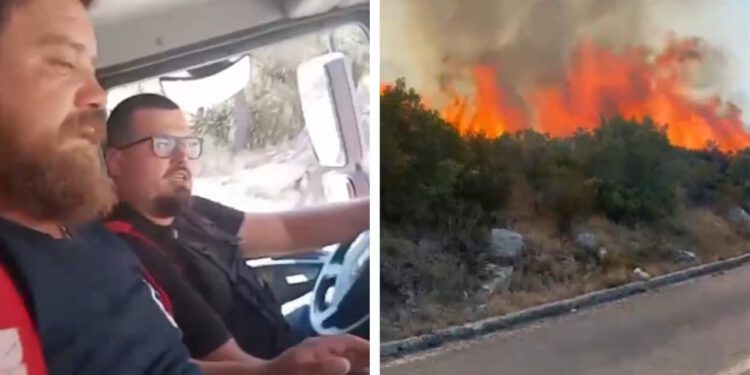 VIDEO Požari haraju dalmatinskim otocima: Canadair preusmjeren na Hvar, vatrogasci objavili dramatičnu snimku