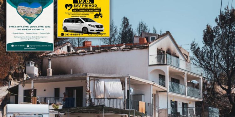 Val dobrote je nezaustavljiv: Omiški ugostitelj sav današnji prihod donira pogođenima požarom. Pridružuje mu se prijatelj taksist