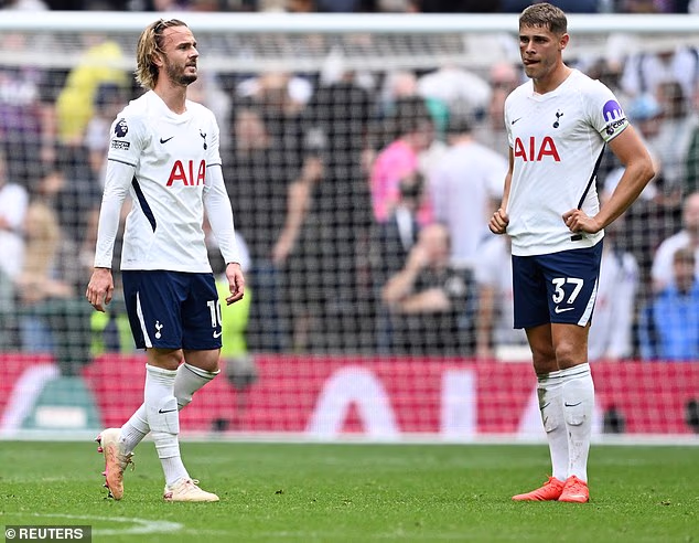 Spurs have only managed two goals all season and are sat rudderless at the bottom of the table