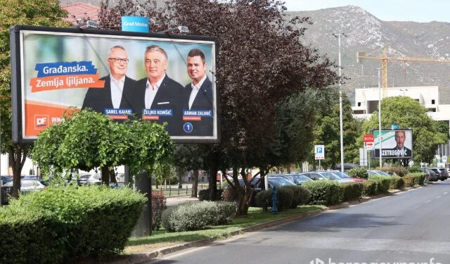 FOTO Počela predizborna kampanja: Mostar ‘okićen’ plakatima