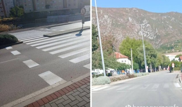 Građani negoduju: Pješački prijelaz na Rudniku izblijedio 13 dana nakon bojanja