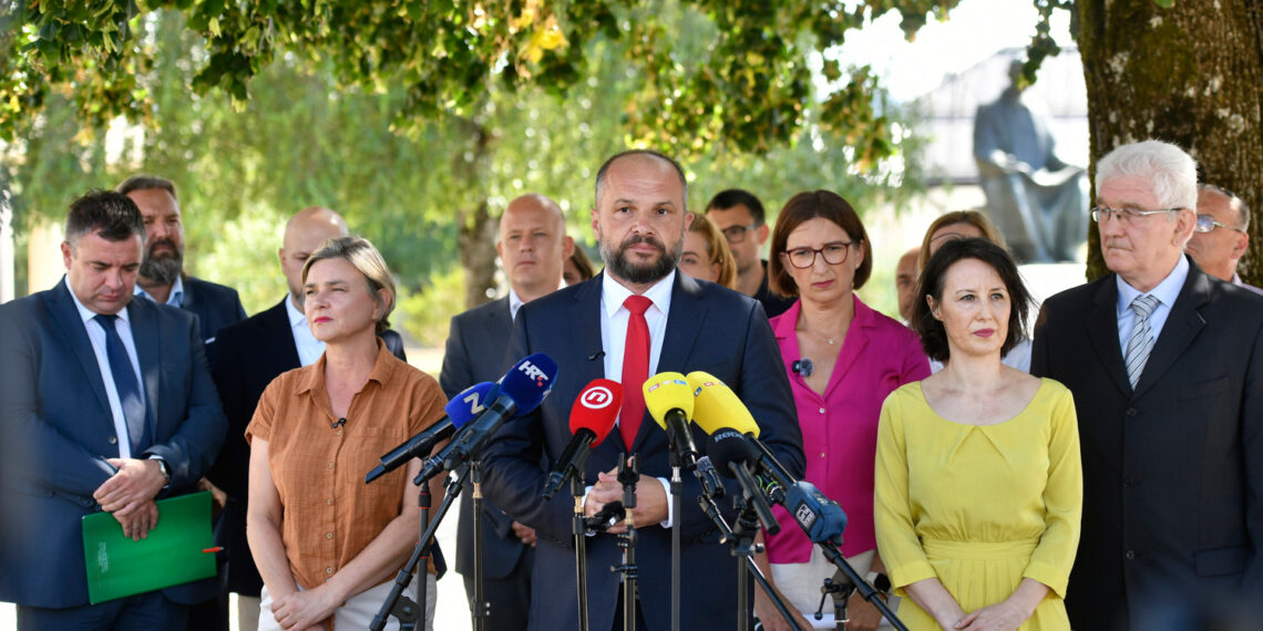 Hajdaš Dončić i Benčić predstavljaju planove za buduću vladu: Misle pobijediti Plenkovića
