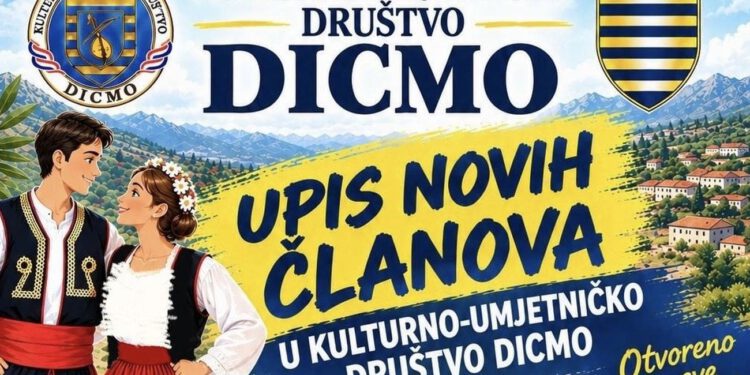 KUD Dicmo upisuje nove članove: „Vrata su otvorena svima“