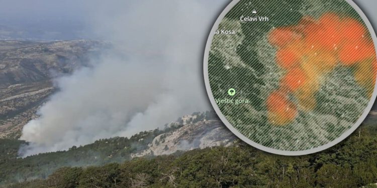 Nije gotovo, Dinara i dalje gori: Vatra ušla u šumu kod Troglava, stiže kiša, ali postoji novi problem