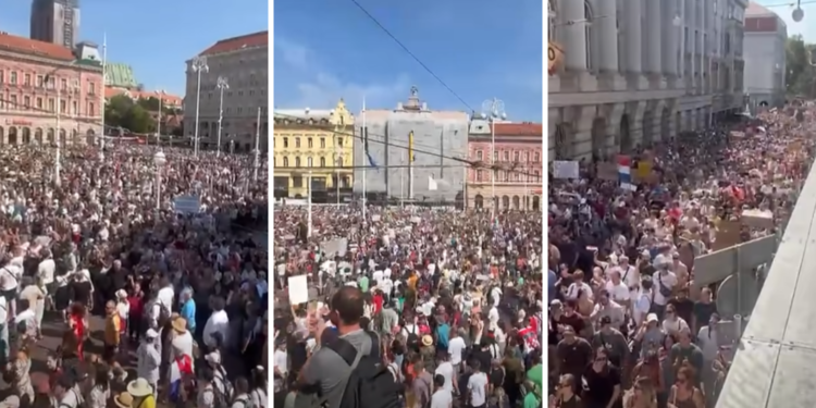 Organizatori prosvjeda objavili snimku: ‘Ako vas pitaju koliko nas je bilo – SVI SMO!!!’