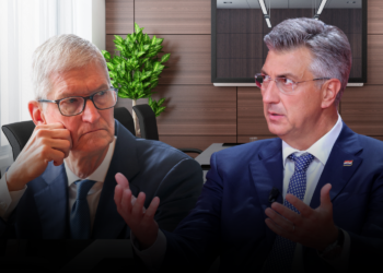 Plenković u New Yorku s Timom Cookom: Predstavio mu hrvatski ICT sektor, razgovarali i o AI-ju