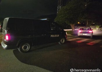 Pucnjava u Mostaru, policija na terenu