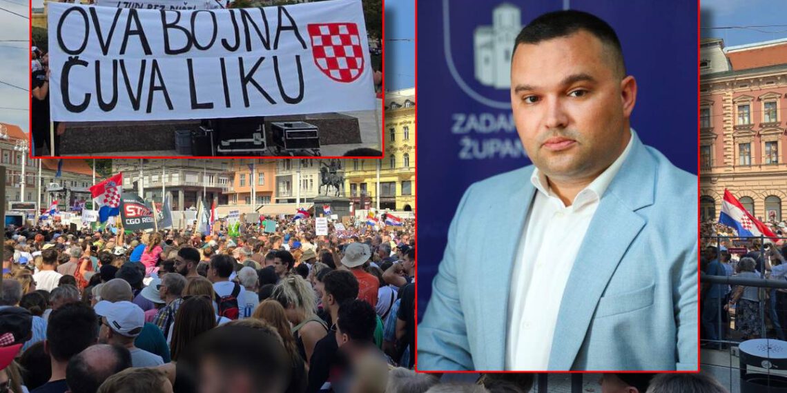 ZAGREBAČKA POLICIJA POKREĆE ISTRAGU PROTIV MATE LUKIĆA Skandalozna snimka s prosvjeda dobila epilog!