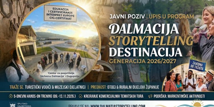 Želite postati interpretator dalmatinske baštine? Otvoren poziv, mjesta ima samo za 16 polaznika