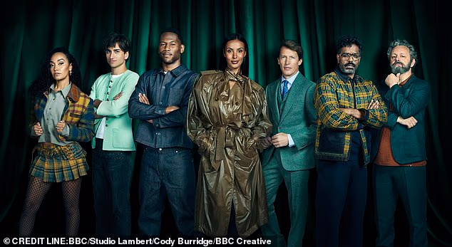 Gospođa Jama, Kenny (sredina lijevo), Sheen, Romesh Ranganathan (drugi s desna), James Blunt (sredina desno), Leigh-Anne Pinnock (lijevo) i Sebastian Croft (drugi slijeva), borit će se za osvajanje nagrade, koja trenutno iznosi 64.500 funti, za njihovu odabranu dobrotvornu organizaciju