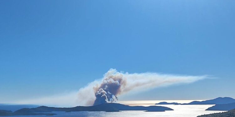Bura ponovno rasplamsala požar na Jakljanu: “Vatrogasci ulažu maksimalne napore”