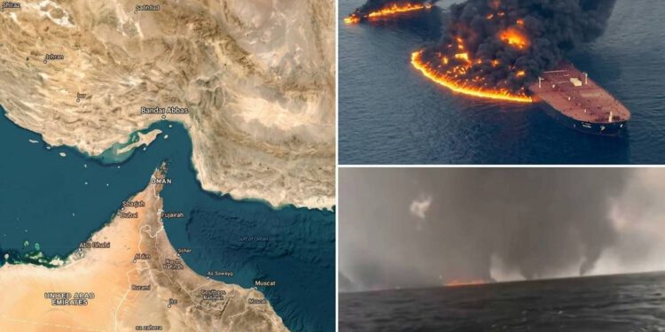 DRAMA U HORMUŠKOM TJESNACU Supertanker naletio na minu, buknuo golemi požar!