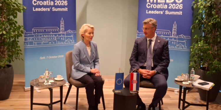FOTO Plenković dočekao Ursulu von der Leyen u Split