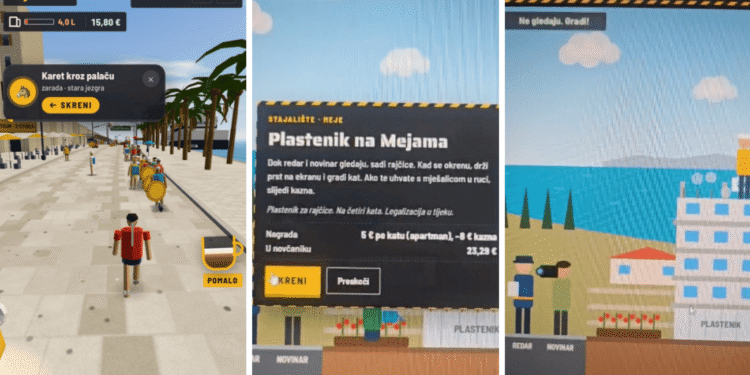 Netko je napravio splitski GTA: Možete biti redar na Žnjanu, popravljati krov Poljuda i graditi ilegalne vile na Marjanu