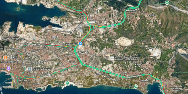 Split “pod pritiskom” sa svih strana: Ovako izgleda ponedjeljak ujutro na gradskim prometnicama
