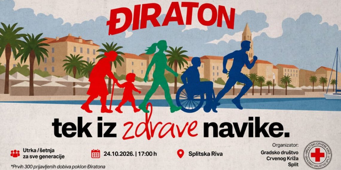 Split trči za zdrave navike: Uključite se u prvi splitski Điraton i podržite zdravi način života